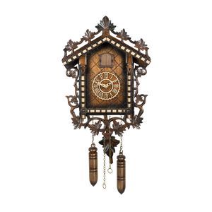Kukačkové hodiny drážní hlídač od firmy SELVA , schwarzwaldská řemeslná výroba, vyrobeno v Německu, dřevěná skříň mořená do ořechového odstínu, zdobená filigránovým motivem listů