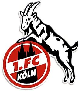 1. FC KÖLN Logo groß 25cm Aufkleber Rot - Unisex - Erwachsene One Size
