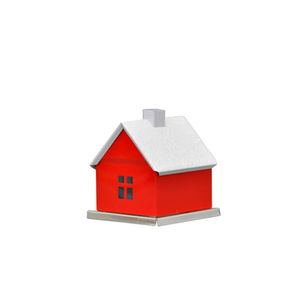 KNOX - Räucherhaus Metall Rot - Größe ca. 6,5cm, für Räucherkerzen Größe M (Standard) - 202070