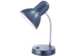 Moderne Flexible Tischlampe BASIC blau mit LED, Schreitischlampe Leselampe Büro