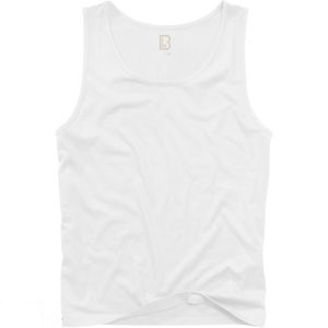 Brandit T-Shirt Tank Top in White-XL