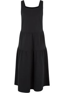 Dětské šaty Urban Classics Girls 7/8 Length Valance Summer Dress black - 122/128