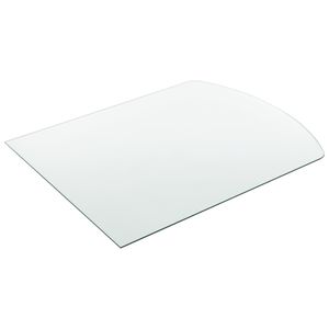 [neu.haus] Sklenená doska 85x75cm Uhlový sklenený stôl ESG Sklenená krbová doska Krbové sklo Stôl pre domácich majstrov