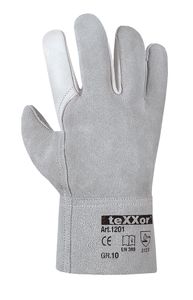 teXXor® Rindvoll-/Spaltleder Handschuhe YASUR natur 10