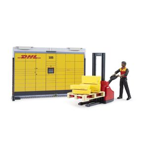 bworld DHL Shop mit Handhubstapler