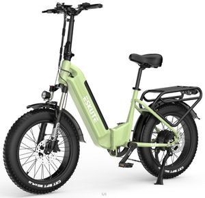 ESKUTE E-Bike Star, LED Elektro Klapprad City -Ebike mit Drehmomentsensor Samsung Zelle Akku 36V 25Ah, , 20 Zoll klappbares E-Bikes 25km/h,Gruen