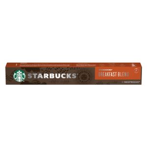 Starbucks Breakfast Blend, Medium Roast, Röstkaffee, Nespresso kompatibel, Kaffeekapseln, 10 Kapseln, 12505337