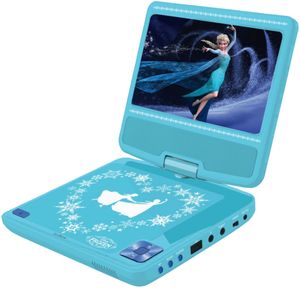 Lexibook DVDP6FZ Frozen Tragbarer DVD-Player, 17,78 cm (7 Zoll) Display, USB