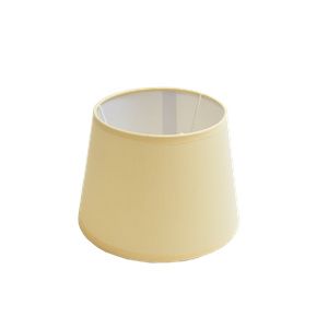 Lampenschirm beige rund für E14 | E27 Fassungen - H 14.5 x Ø 20 cm