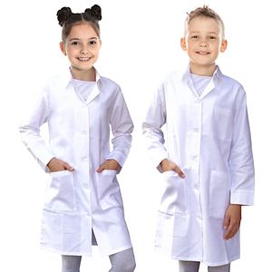 Detský laboratórny plášť biely veľkosť 134/140