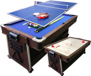Billardtisch 7FT MATTEW BLAU und Tischhockey und Tischtennistisch und Tischdecke Billardtisch 7FT MATTEW BLAU und Tischhockey und Tischtennistisch und Tischdecke