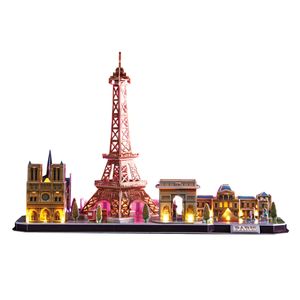 Cubic Fun 3D-Puzzle mit LED Paris 115-teilig