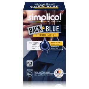 Simplicol Textilfarbe Back to Blue 400g - Erneuert die Farbe (1er Pack)