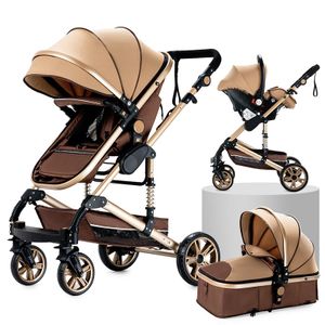 Ľahký kočík, všestrannosť 3 v 1, vysoká nosnosť, XR001-BEIGE