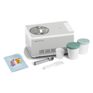 SPRINGLANE Eismaschine & Joghurtbereiter Elisa 2,0 L mit selbstkühlendem Kompressor 180 W inkl. Aufbewahrungsbehälter 2er-Set, Eiscrememaschine mit Kühl- und Heizfunktion inkl. Rezeptheft