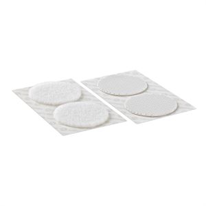 VELCRO® Klettpunkte Extra Stark Selbstklebend, Haken & Flausch 45mm x 6 sets Weiß