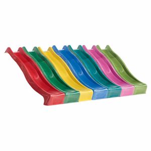 Wellenrutsche 300 cm für Podesthöhe 150 cm Anbau und Wasserrutsche für Spielturm Farbenwahl Farbe Rutsche: Anthrazit