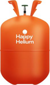 Happy Helium® Ballongas für bis zu 50 Ballons - 400 Liter Heliumgas inkl. Füllventil