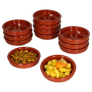 12er Set Cazuela Ton-Schale Ø10,2cm Größe XS Mittelalter Markt Wikinger