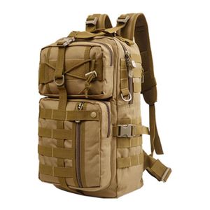 30L vojenský taktický batoh, Wanderrucksack Bag sportovní batoh pro venkovní cestování, kempování, treking, lov, Braun