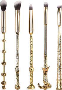 Harry Potter Make-Up-Pinselset In Gold + Praktisches Etui