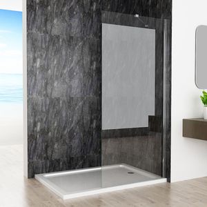 Walk in Dusche 80 x 185 cm Duschabtrennung Duschwand Seitenwand Duschtrennwand 6mm NANO klares Glas SB