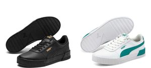 Puma CARINA L Damen Streetstyle Sneaker Clubwear, Größe:UK 7.5 - EUR 41 - 26.5 cm, Farbe:Schwarz (Puma Black)