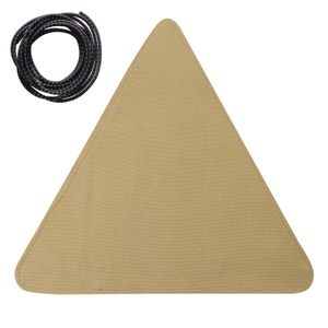 Hocker Tuch Dreieckige Form Faltbarer Oxford-Stoff Klappbarer Stativhocker Leichtes Picknicktuch für den Außenbereich-Khaki