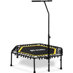 Gymrex Fitness trampolína - s tyčí - žlutá