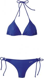 BECO Side Tie Triangel-Bikini Triangle Bikini Badeanzug Größe 42 blau
