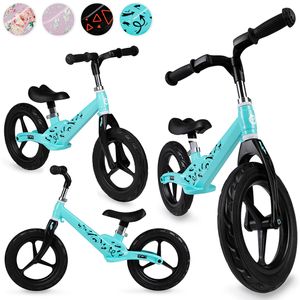 Laufrad Magnesiumlegierung Lauflernrad Balance Fahrrad Kinderrad für Jungen und Mädchen MoMi Ulti türkis