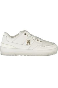 Tommy Hilfiger Białe skórzane sneakersy damskie w legendarnym stylu - EU41/US11