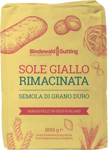 Sole Giallo Rimacinata, Semola Di Grano Duro, 1kg Hartweizenmehl