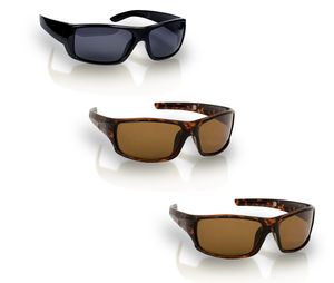 HD Polar View - polarisierte Sonnenbrille für Damen & Herren - Brillen Set 2 Stk braun & 1 Stk schwarz - Brillengläser mit UV400 Schutz der Kategorie 3 - Uni Modell mit Brillenetui und Putztuch