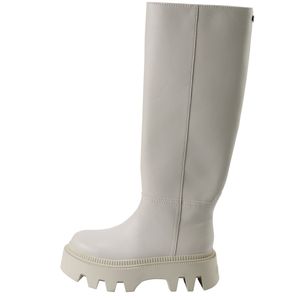 Buffalo Flora Boot - Vegan Nappa - Cream Kunstleder Größe: 42 Normal