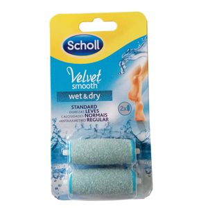 Ersatzrollen Scholl Velvet Smooth wet & dry Regular Coarse 1 Pack (2er)