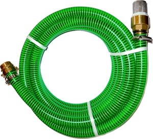 8m Ansauggarnitur Pumpenschlauch Förderschlauch grün 1" Zoll Spiralschlauch 25x30,4mm