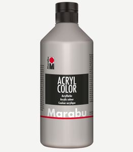Marabu Acrylfarbe Acryl Color 500 ml silber 082
