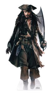 Pirates of the Caribbean Jack Sparrow Fluch der Karibik Pappaufsteller ca 184 cm