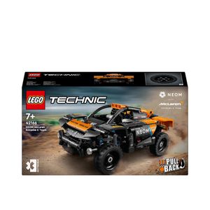 LEGO Technic NEOM McLaren Extreme E Race Car Set, Auto-Spielzeug mit Rückziehmotor für Kinder, baubares Aufziehauto, Technik-Geschenk für Jungs und Mädchen ab 7 Jahren 42166