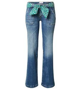 le temps des cerises Flare Jeans typische Damen Denim-Hose im 5-Pocket-Stil Blau, Größe:29
