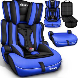 KIDUKU® Autokindersitz Kinderautositz Autositz Kindersitz 9-36kg Gruppe 1+2+3 Schwarz/Blau