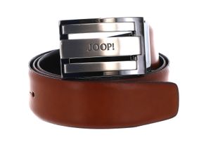 JOOP! Herren Gürtel - Coll. Belt 3,5 cm, Echtleder, Koppelverschluss, Logo Hellbraun 95 cm