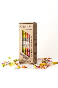SORBOS jedlé ovocné slamky - MIX príchutí (48 kusov)