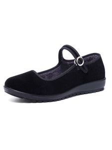 Damen Loafer Mary Jane Pumps Schuhe Anti-Rutsch Freizeitschuhen Moccasins Schuhe Schwarz,Größe 35 Schwarz,Größe EU 35