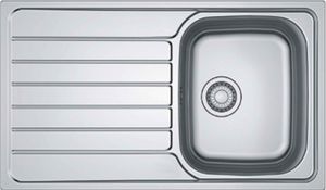 Franke Einbauspüle Spark, SKL 611-86 Edelstahl Leinen