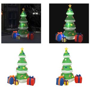 vidaXL LED Weihnachtsbaum Weihnachtsdeko Indoor Outdoor 240 cm - Aufblasbarer Baum - Aufblasbare Bäume - Weihnachtsdeko Aufblasbar - Weihnachtsbeleuchtung