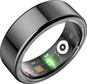 Smart Ring(Innendurchmesser 18,9 mm,Umfang 5,95 cm) Überwachung Schlaf und Herzfrequenz, Fitness- und Wellness-Tracker, Schrittzähler-Ring, wasserdich