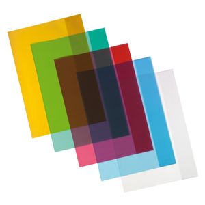 10 Herlitz Heftumschläge / Hefthüllen DIN A4 / 5 verschiedene Farben