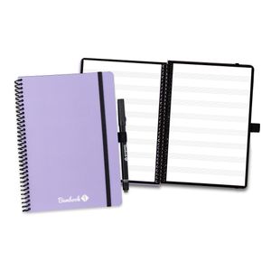 Bambook Veluwe Colourful Notizbuch - Lila - A5 - Musik - Wiederverwendbares Notizbuch, Notizblock, Reusable Notebook
